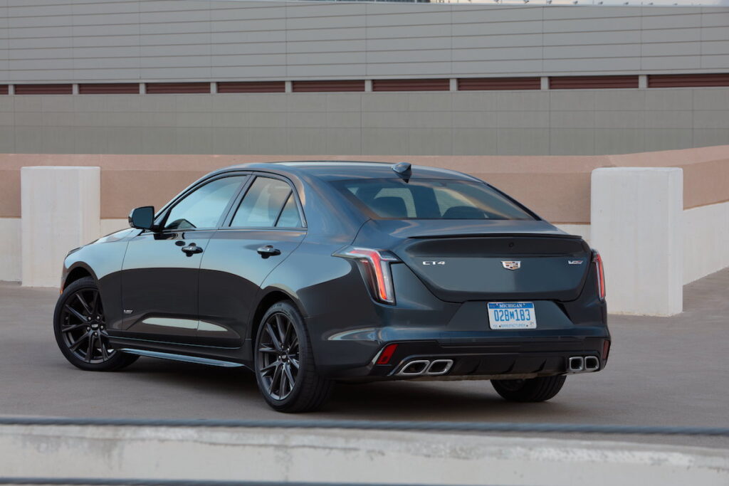 The Cadillac CT4-V offers enhanced street driving capability that blends nimble performance and Cadillac’s signature technology features.