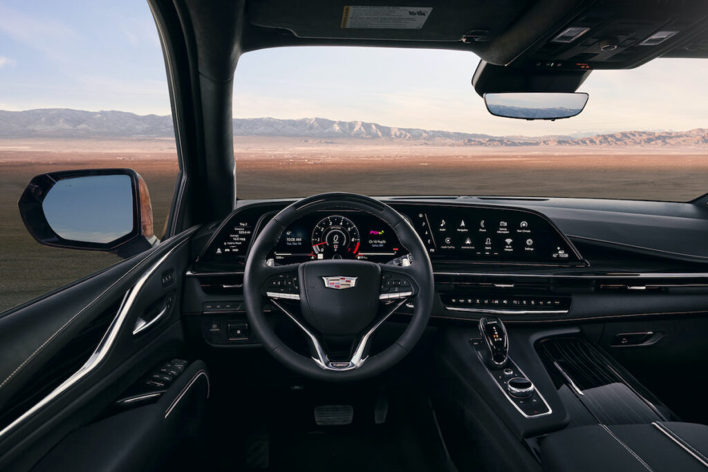 2023 Cadillac Escalade-V driver’s side interior