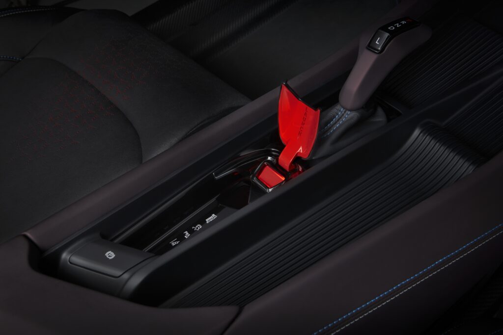 Clever center console touches of the Dodge Charger Daytona SRT C