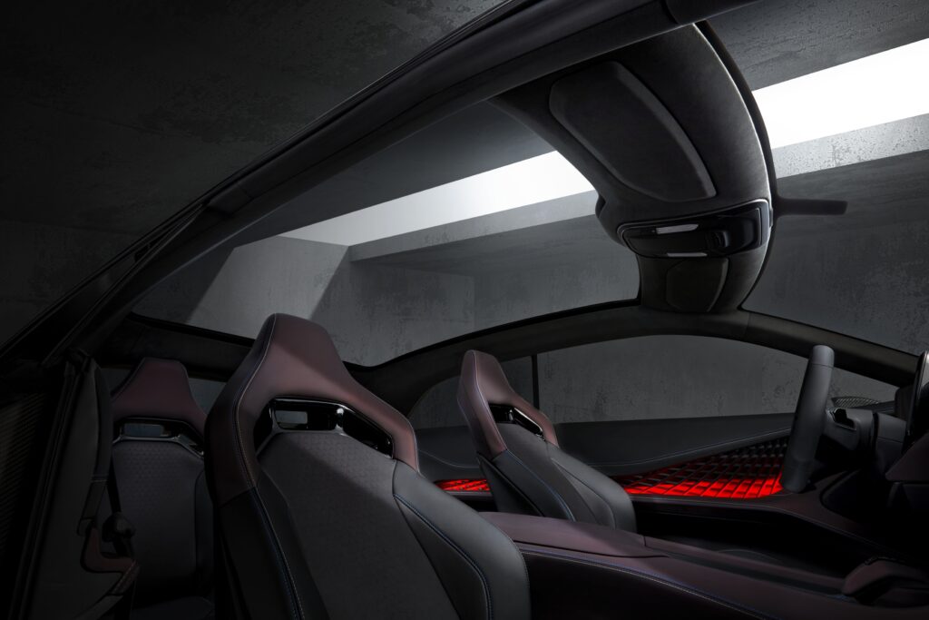 The panoramic glass roof gives an open-air feel to the Dodge Cha
