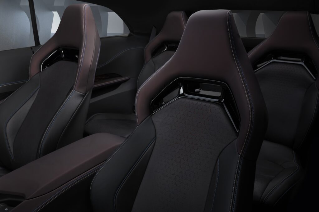 Dodge Charger Daytona SRT Concept seats feature a perforated pat